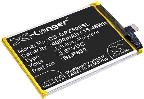 Batteri til Oppo BLP839 4000 mAh