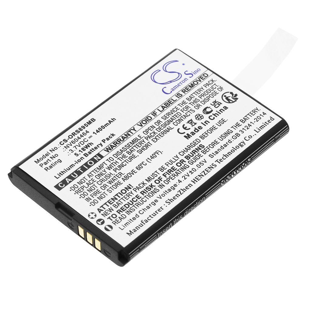 Batteri til Oricom NV604464 1400 mAh
