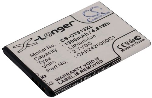 Batteri til Alcatel CAB14P0000C1,CAB2420000C1 1300 mAh