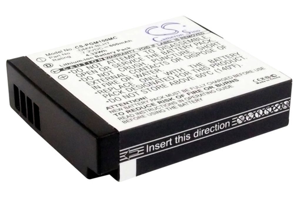 Batteri til Panasonic DMW-BLH7,DMW-BLH7E,DMW-BLH7PP (600mAh)