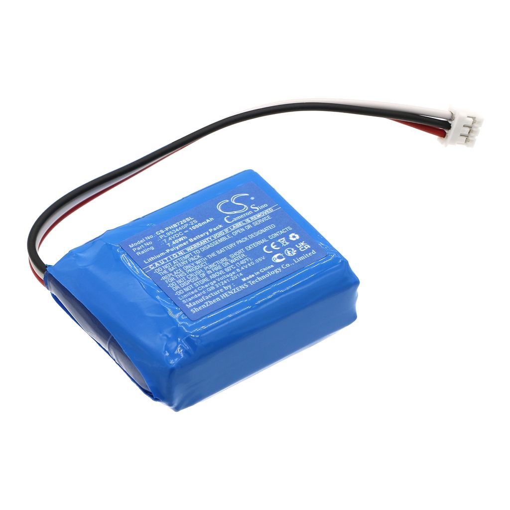 Batteri til Philips PL953440P-2S 1000 mAh