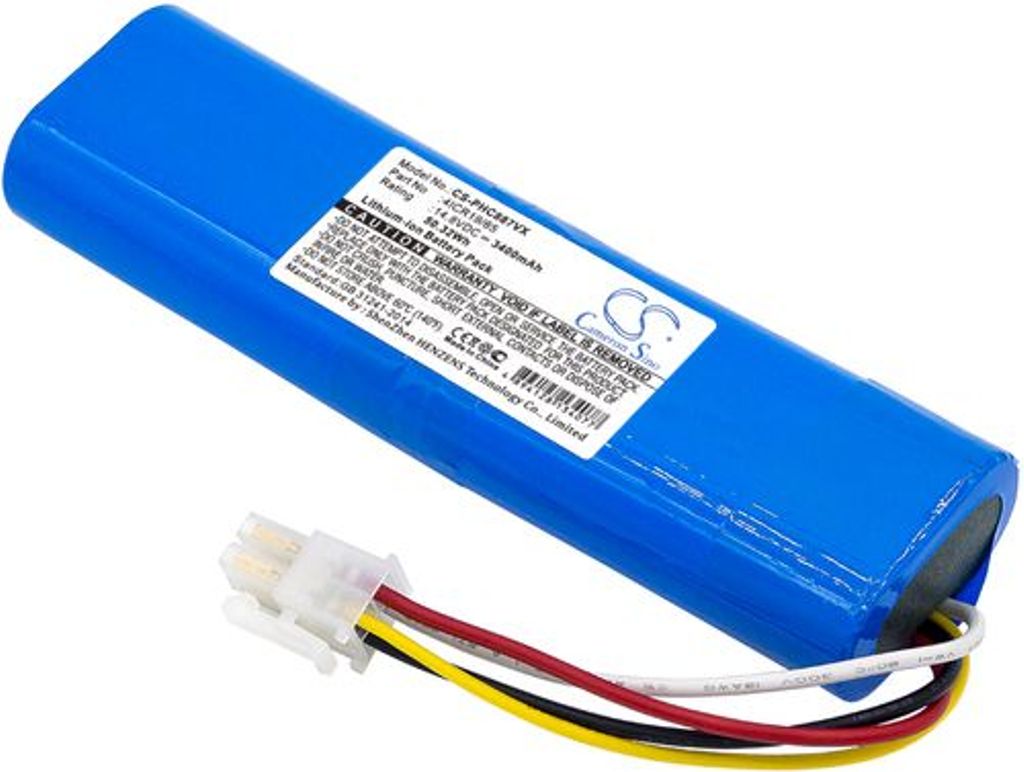 Batteri til Philips 4ICR19/65,CP0111/01,3000-014-15881 3400 mAh