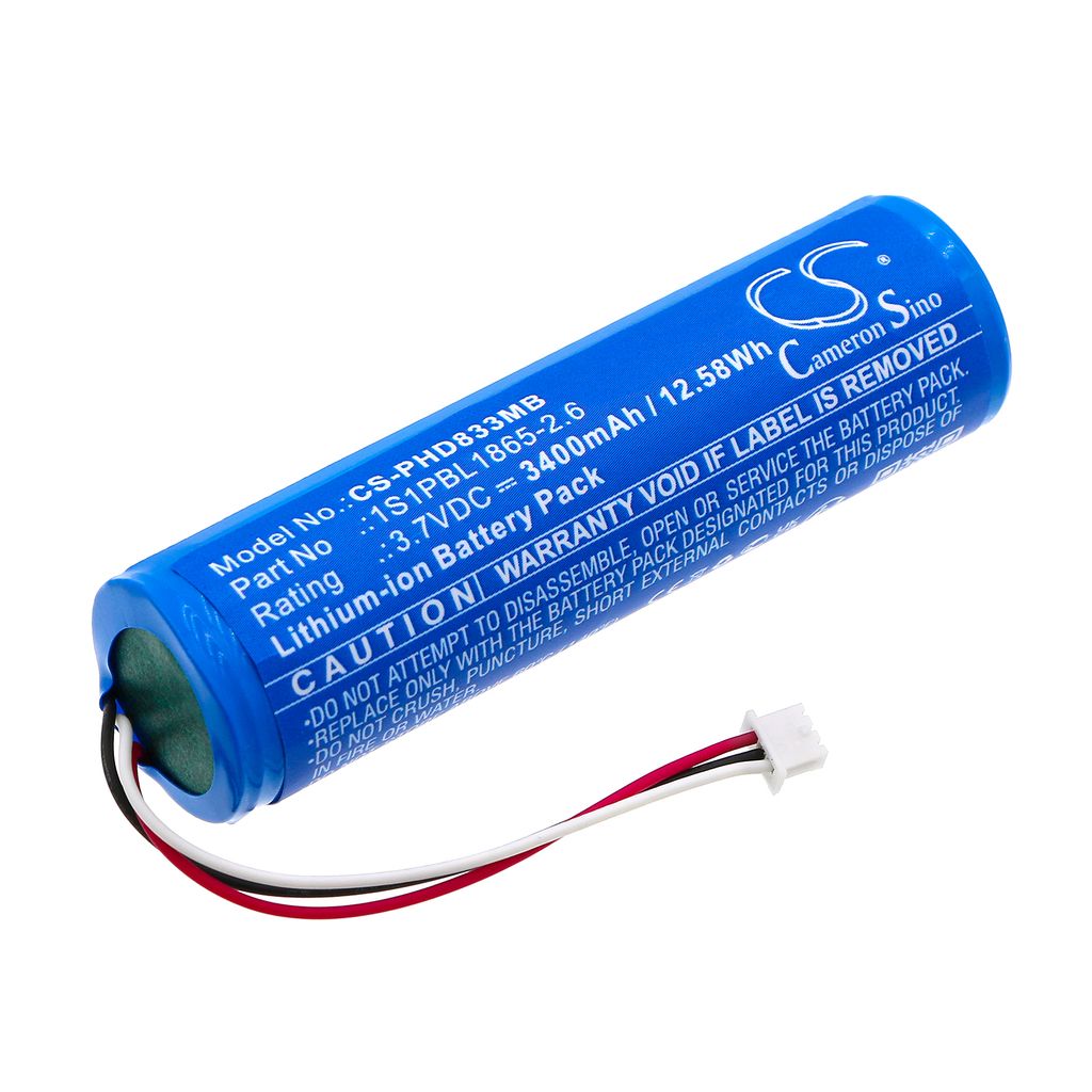 Batteri til Philips 1S1PBL1865-2.6,NTA3459-4,NTA3460-4 3400 mAh