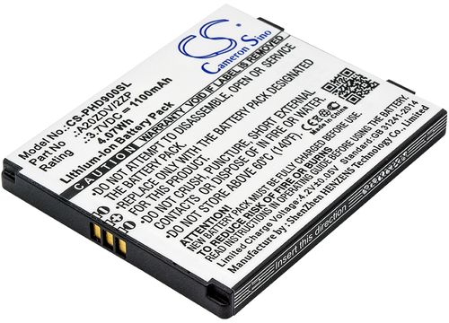Batteri til Philips A20ZDV/2ZP 1100 mAh