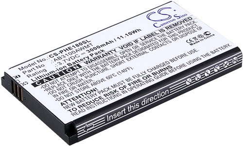 Batteri til Philips AB3100AWMT,AB3100AWMC 3000 mAh