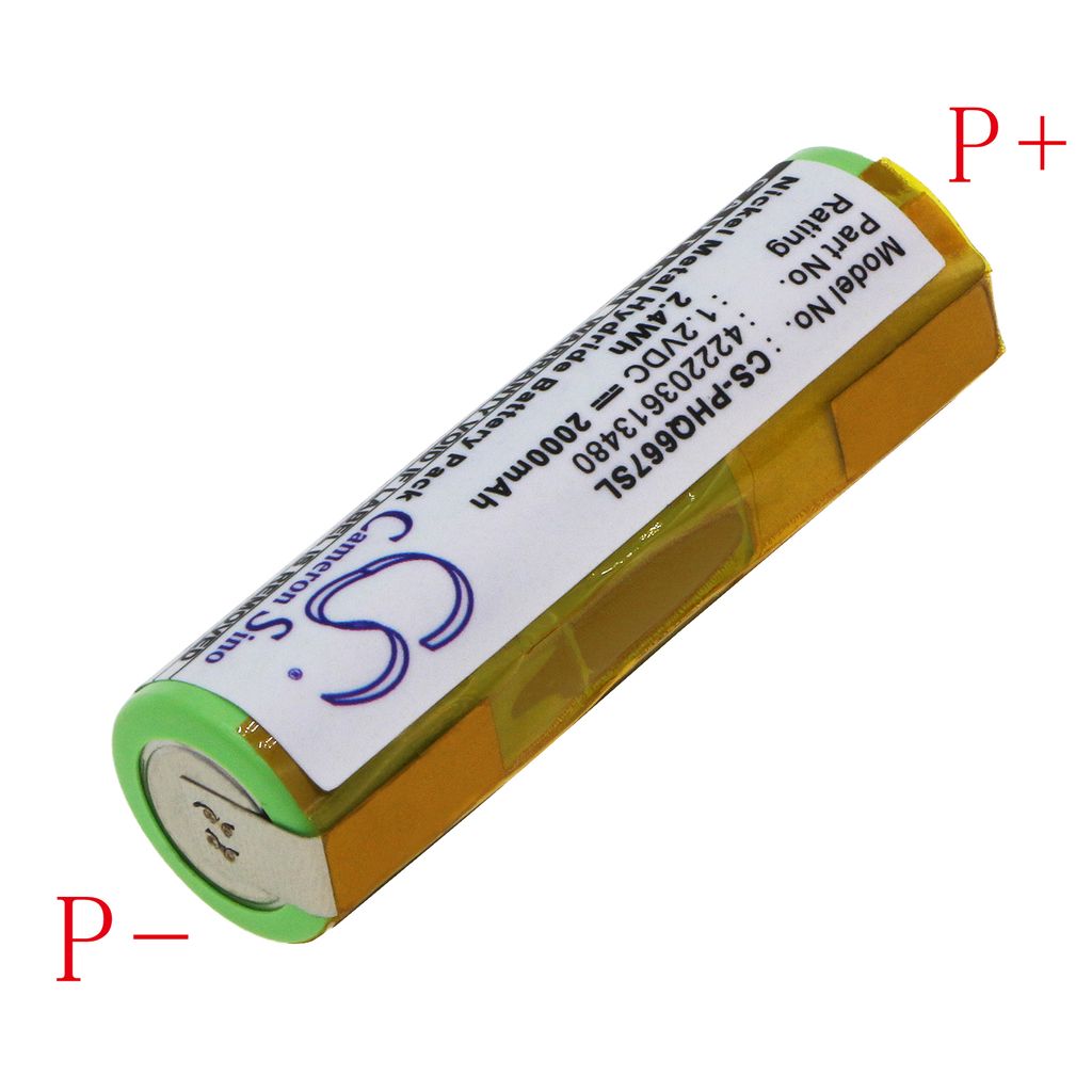 Batteri til Norelco 2000 mAh