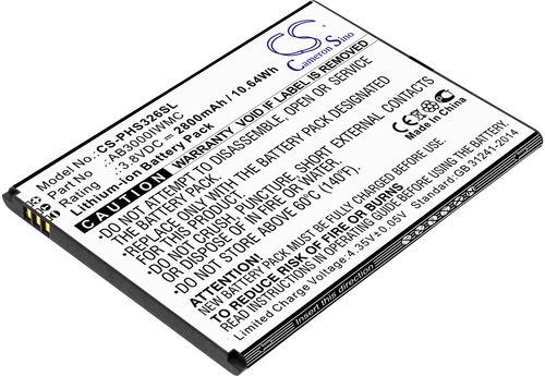 Batteri til Philips AB3000IWMC 2800 mAh