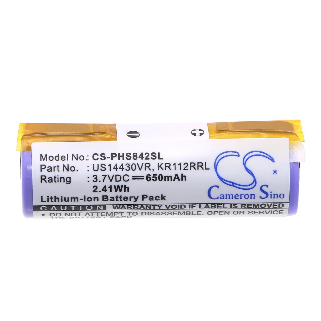 Batteri til Philips KR112RRL,US14430VR 650 mAh
