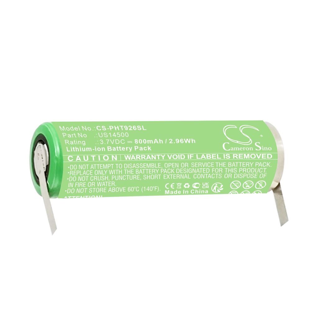 Batteri til Philips US14500 800 mAh
