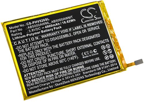 Batteri til Philips AB5000AWML,AB5000AWMT 4900 mAh