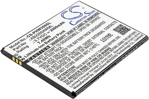 Batteri til Philips AB2200AWML 2000 mAh