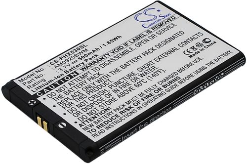 Batteri til Philips AM0920BWM,AB0920BWM,AB0890CWM 500 mAh