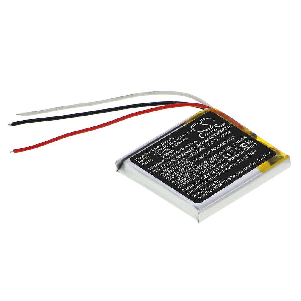 Batteri til Plantronics SP552631SA-1S1P-PCM 250 mAh