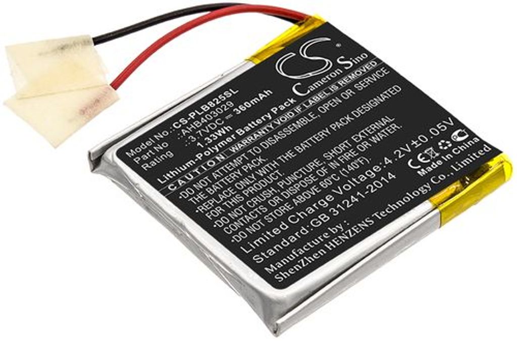 Batteri til Plantronics AHB403029 360 mAh