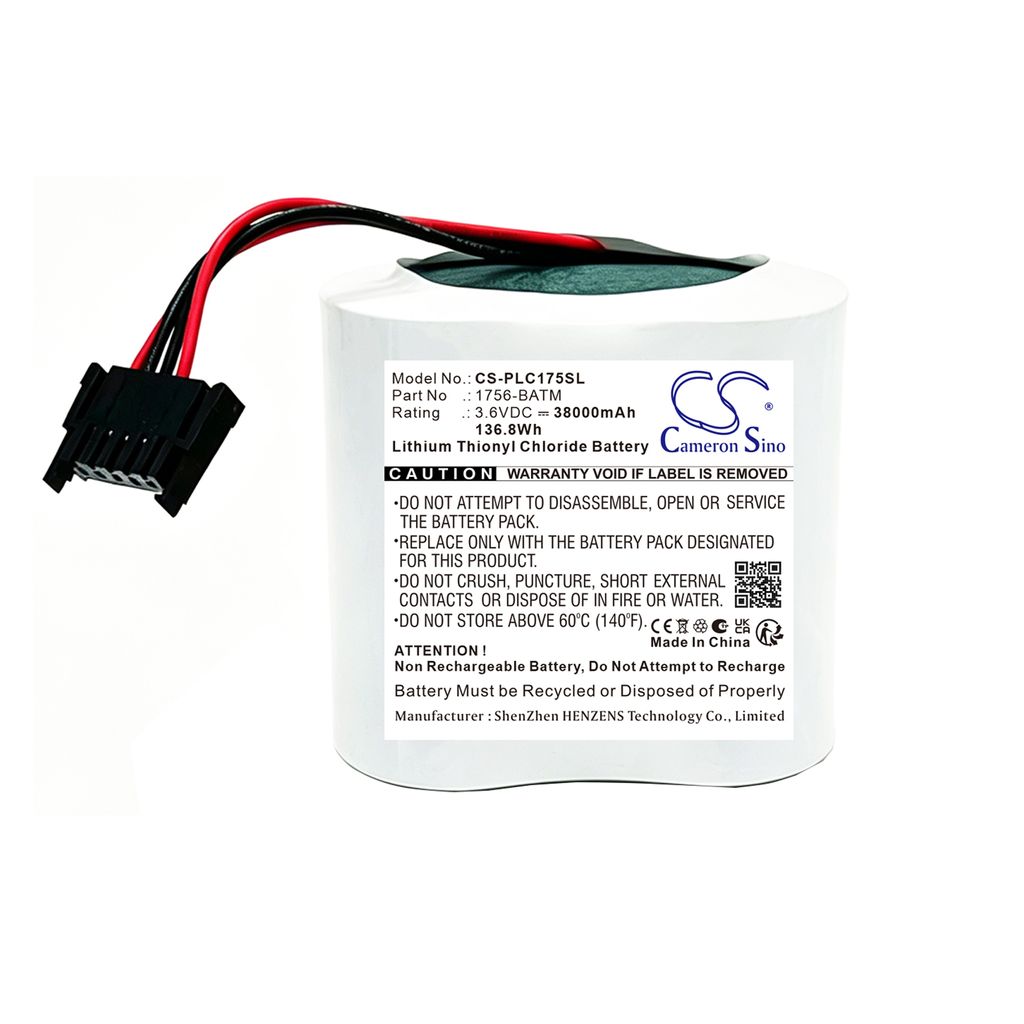 Batteri til Allen Bradley 1756-BATM, 94276201,1756-BATA 38000 mAh