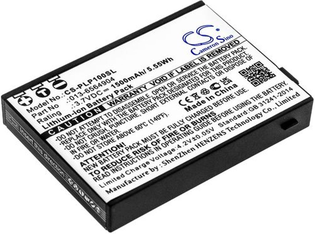 Batteri til Plextalk 013-6564904 1500 mAh