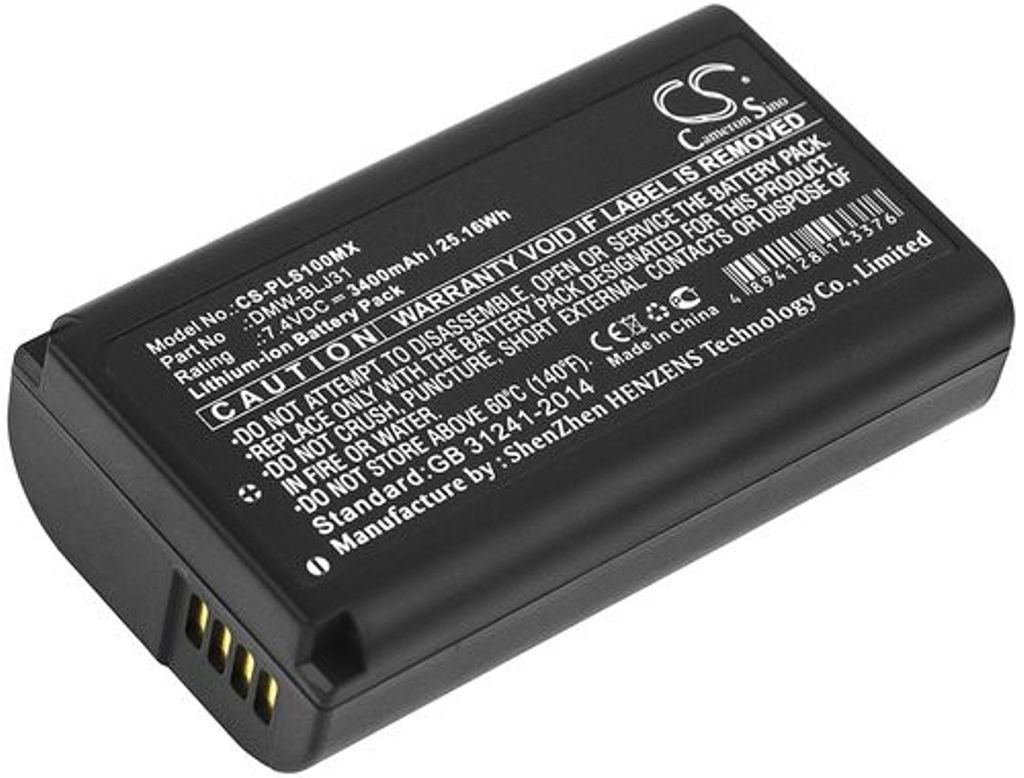 Batteri til Panasonic DMW-BLJ31,DMW-BLJ31E (3400mAh)
