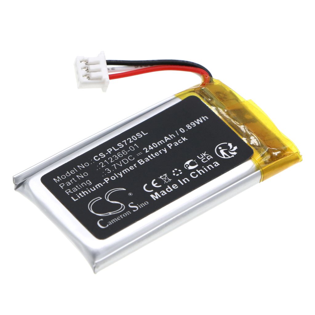 Batteri til Plantronics 212366-01,216261-01 240 mAh