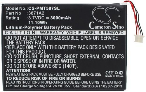 Batteri til Prestigio 3871A2 3000 mAh