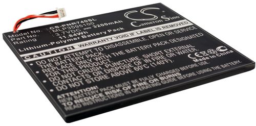 Batteri til Pandigital MLP3595100 3200 mAh