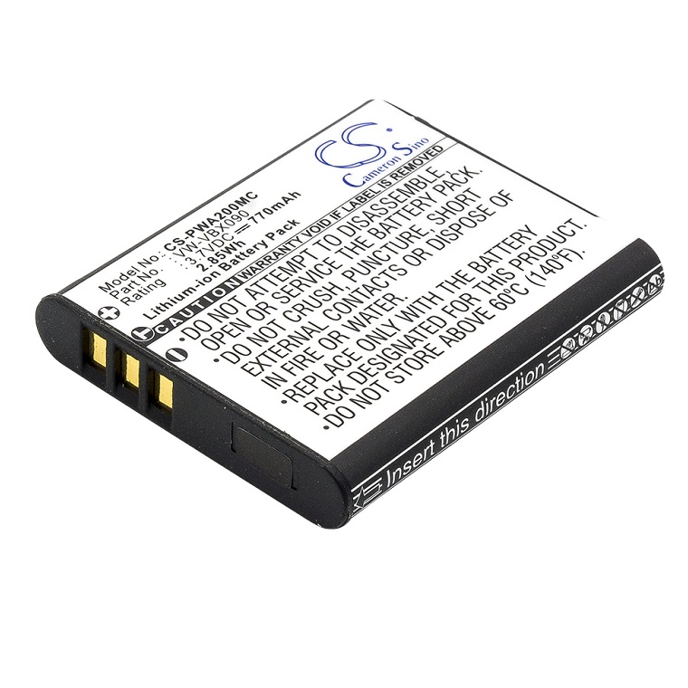 Batteri til Panasonic VW-VBX090,VW-VBX090E,VW-VBX090E-W (770mAh)