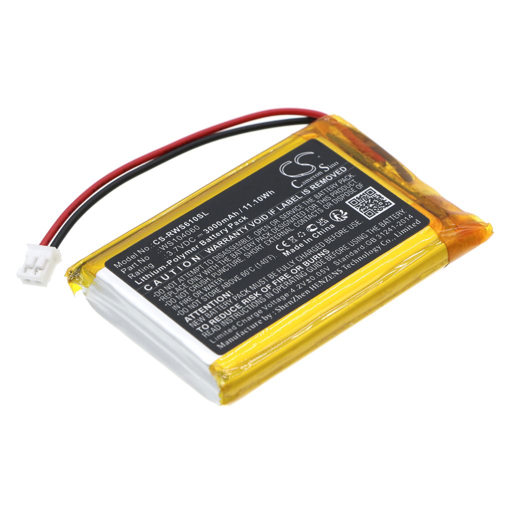 Batteri til Raspberry WS104060 3000 mAh