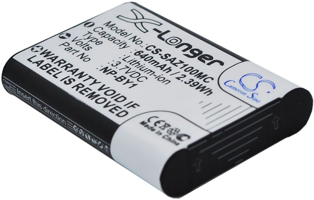 Batteri til Sony NP-BY1 (640mAh)