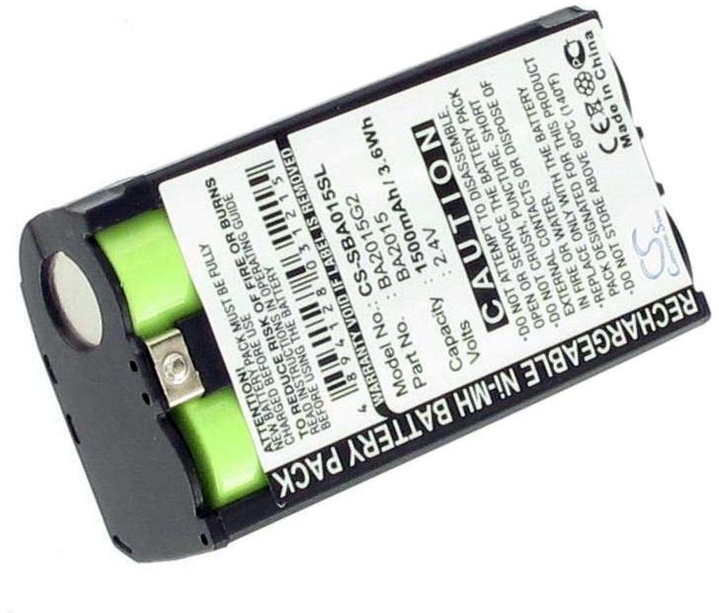 Batteri til Sennheiser BA2015,BA2015G2 1500 mAh