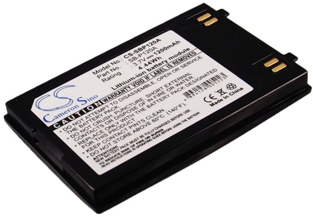 Batteri til Samsung SB-P120A,SB-P120ASL,SB-P120ABC,SB-P120ABK (1200mAh)