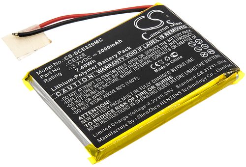 Batteri til Safety Vision CE32E 2000 mAh