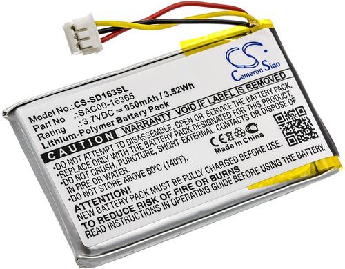 Batteri til SportDog SAC00-16365 950 mAh