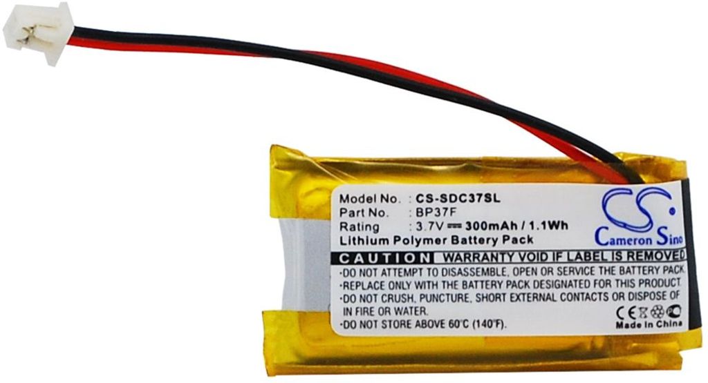 Batteri til Dogtra BP37F,BP37R 300 mAh