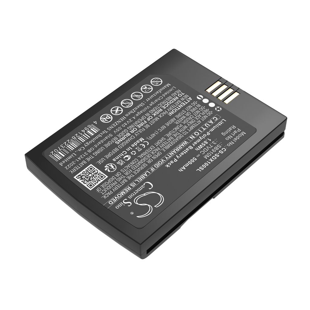 Batteri til Shure 95A24863,SB910M 500 mAh