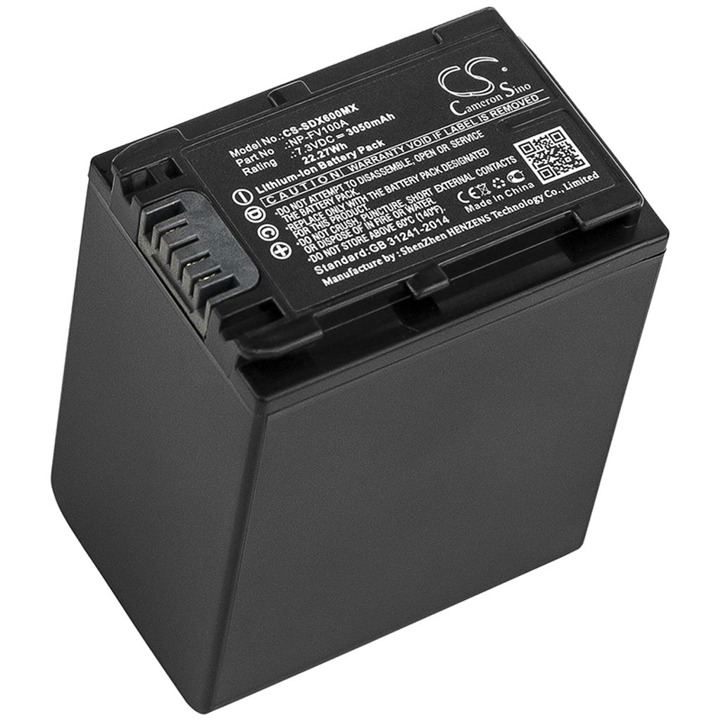 Batteri til Sony NP-FV100A (3050mAh)