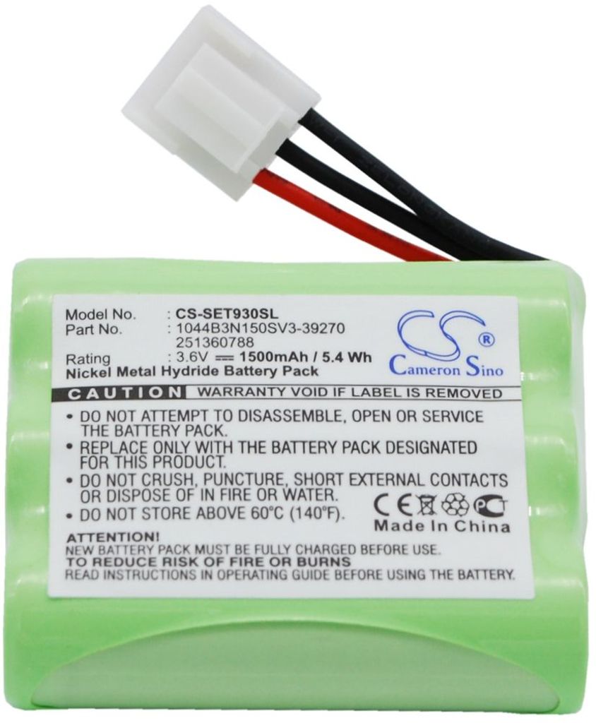 Batteri til Ingenico 251360788,1044B3N150SV3-39270,MGL8602 1500 mAh