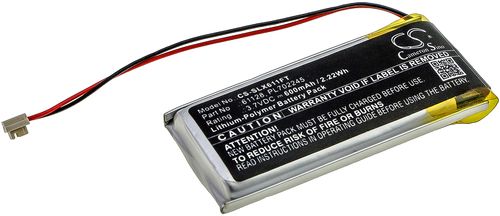 Batteri til Streamlight 61128,PL702245 600 mAh