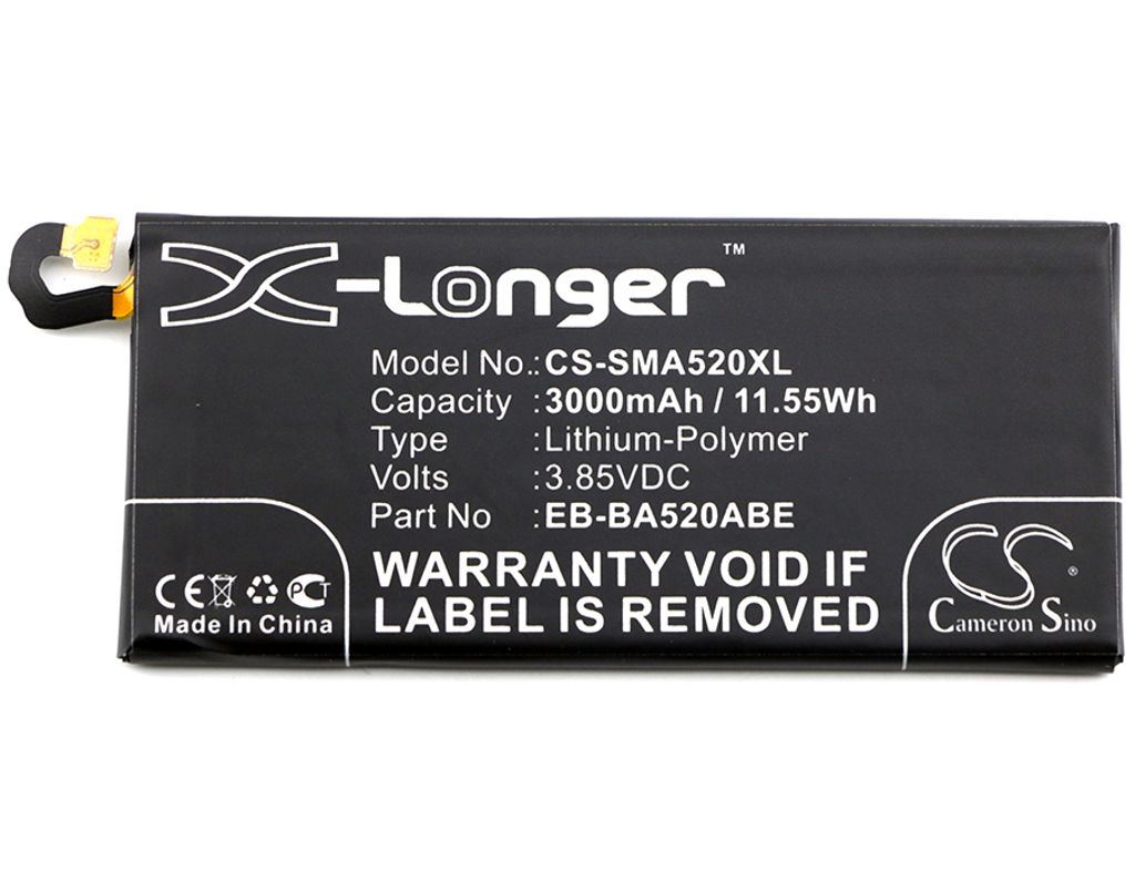 Batteri til Samsung EB-BA520ABE,GH43-04680A 3000 mAh