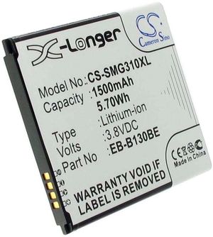 Batteri til Samsung EB-B130BE,EB-BG313BBE,GH43-04256A 1500 mAh
