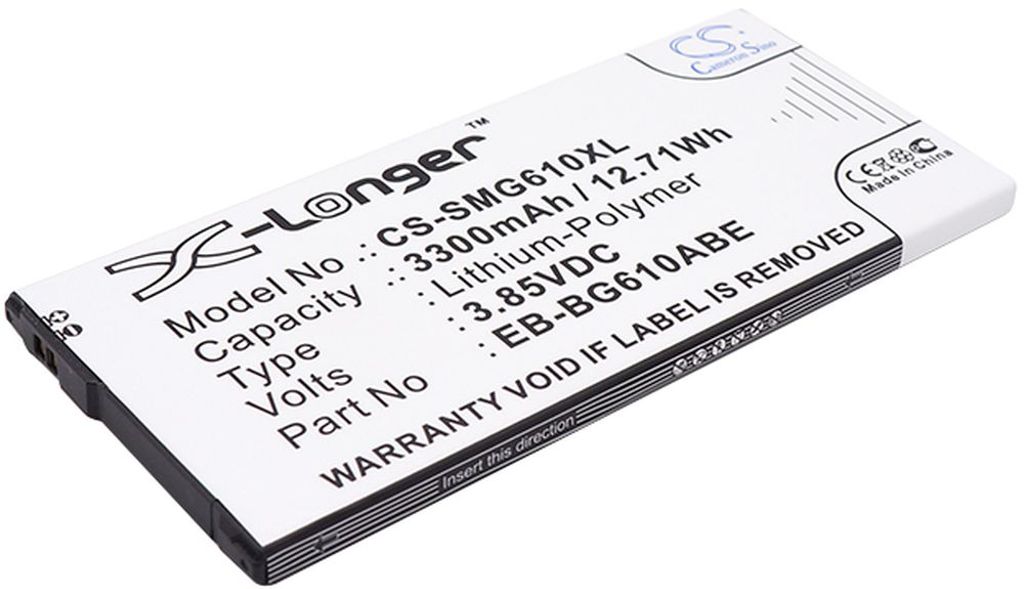 Batteri til Samsung EB-BG610ABE,EB-BG611ABE,EB-BG610ABA,GH82-17872A 3300 mAh