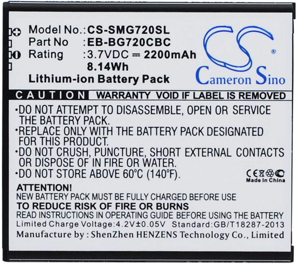 Batteri til Samsung EB-BG720CBC,EB-BG720CBK 2200 mAh