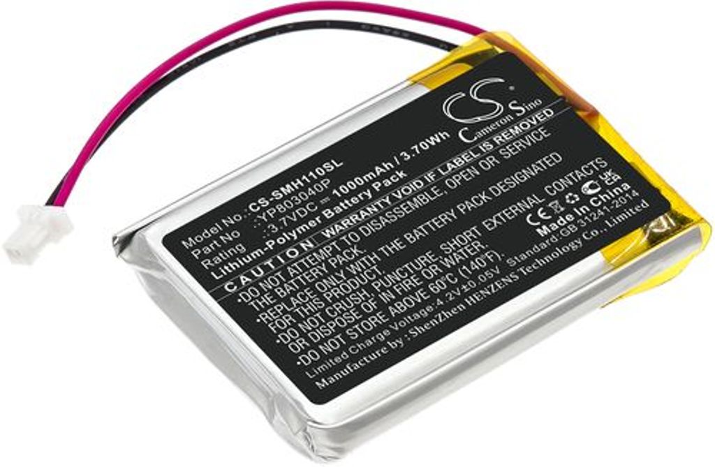 Batteri til Sena YP803040P 1000 mAh