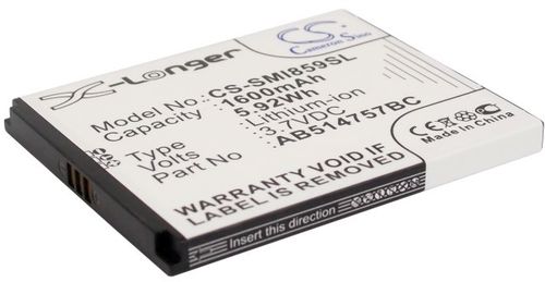 Batteri til Samsung AB514757BC 1600 mAh