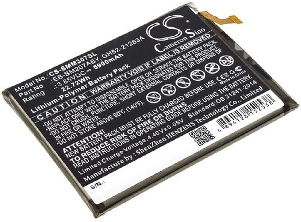 Batteri til Samsung EB-BM207ABY,GH82-21263A 5900 mAh