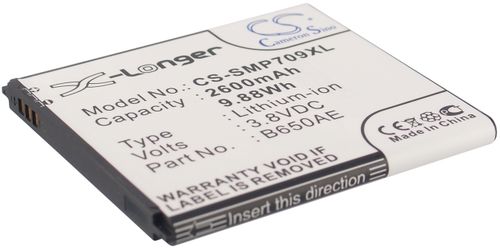 Batteri til Samsung B650AE,B650AC 2600 mAh