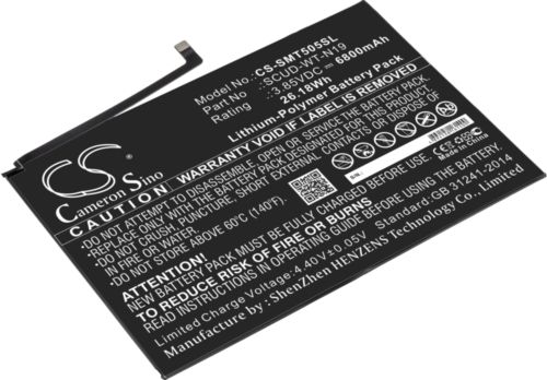 Batteri til Samsung SCUD-WT-N19,GH81-19691A,GH81-22315A 6800 mAh