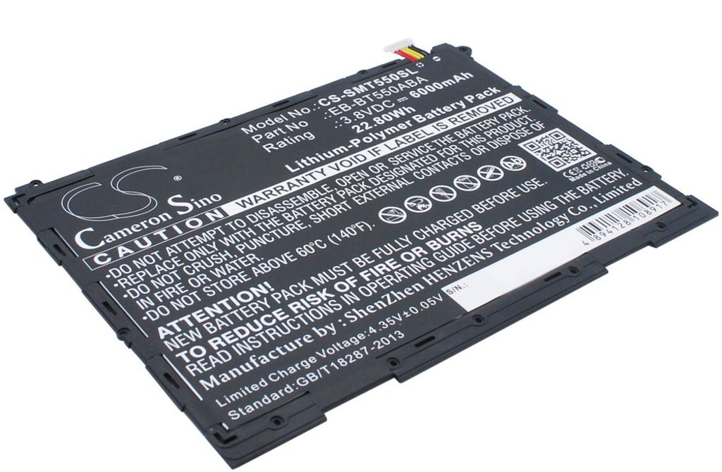 Batteri til Samsung EB-BT550ABA,EB-BT550ABE 6000 mAh