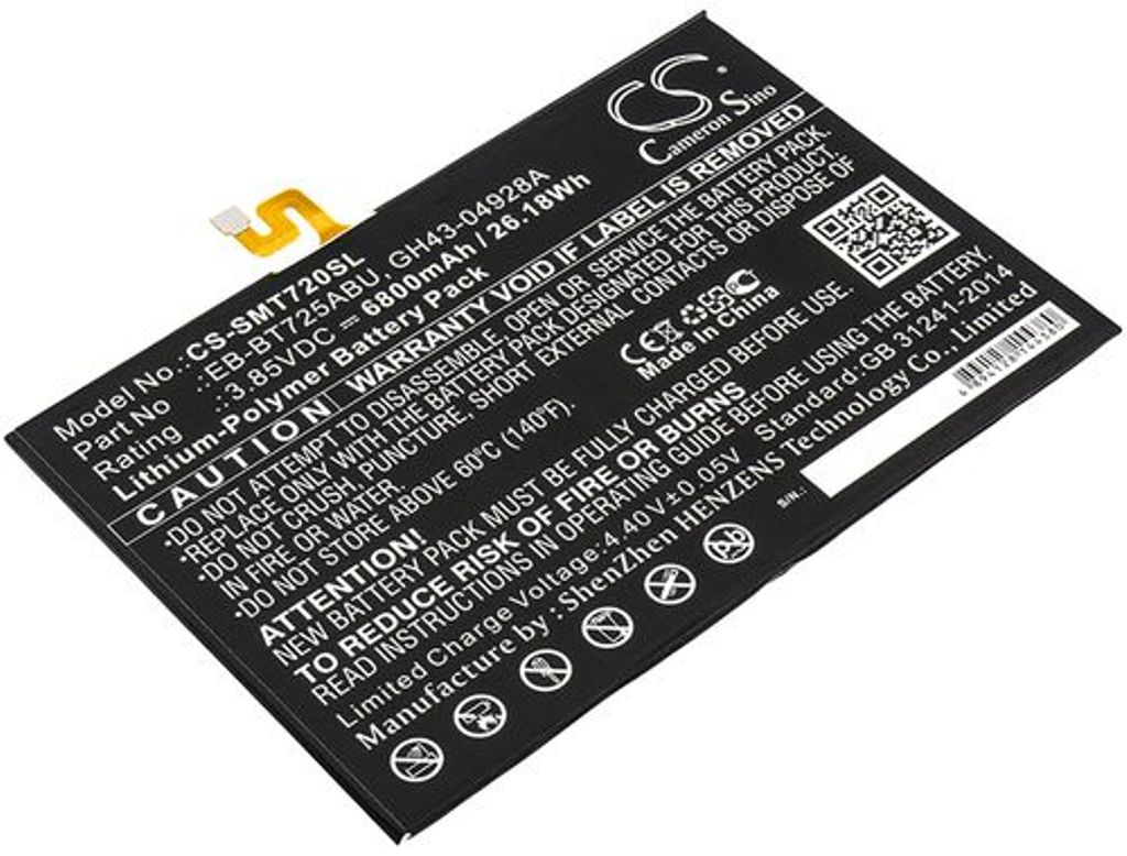 Batteri til Samsung EB-BT725ABU,GH43-04928A 6800 mAh