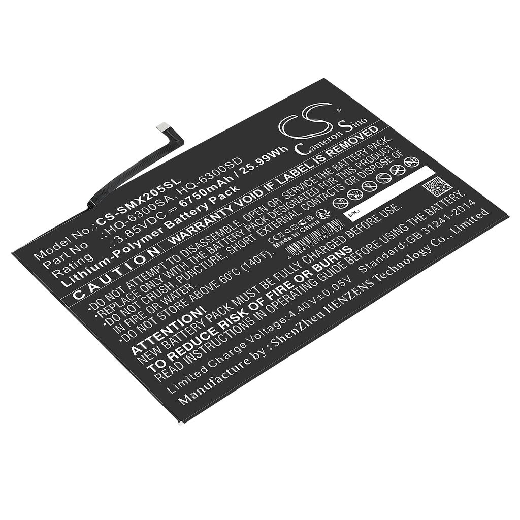 Batteri til Samsung HQ-6300SA,HQ-6300SD 6750 mAh