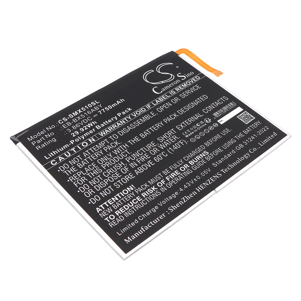 Batteri til Samsung EB-BX516ABY,GH82-32744A 7750 mAh