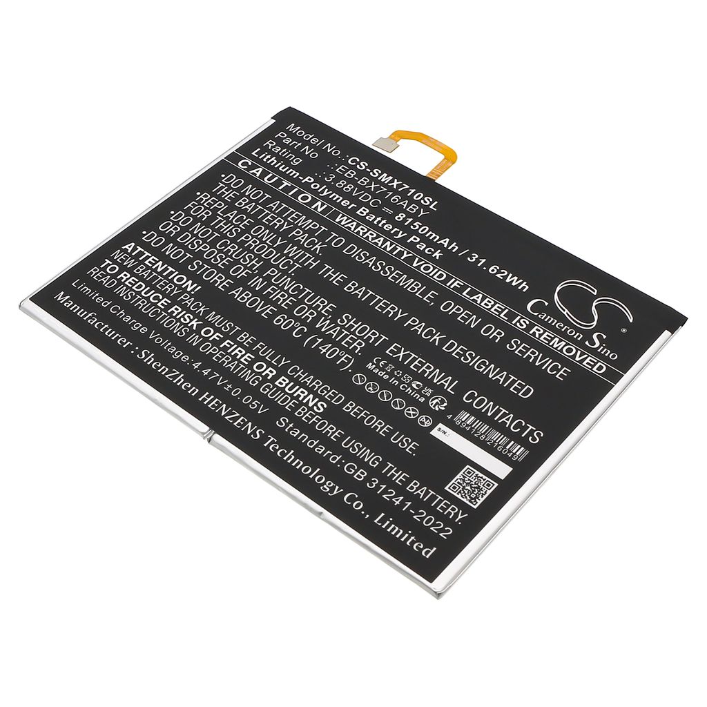 Batteri til Samsung EB-BX716ABY,GH82-31774A 8150 mAh